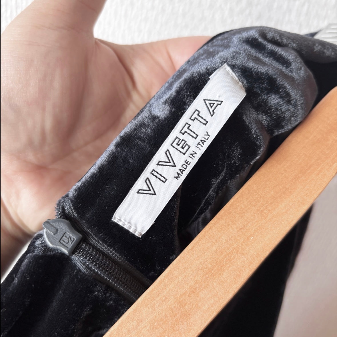 Vivetta Black Velour Skirt M/L