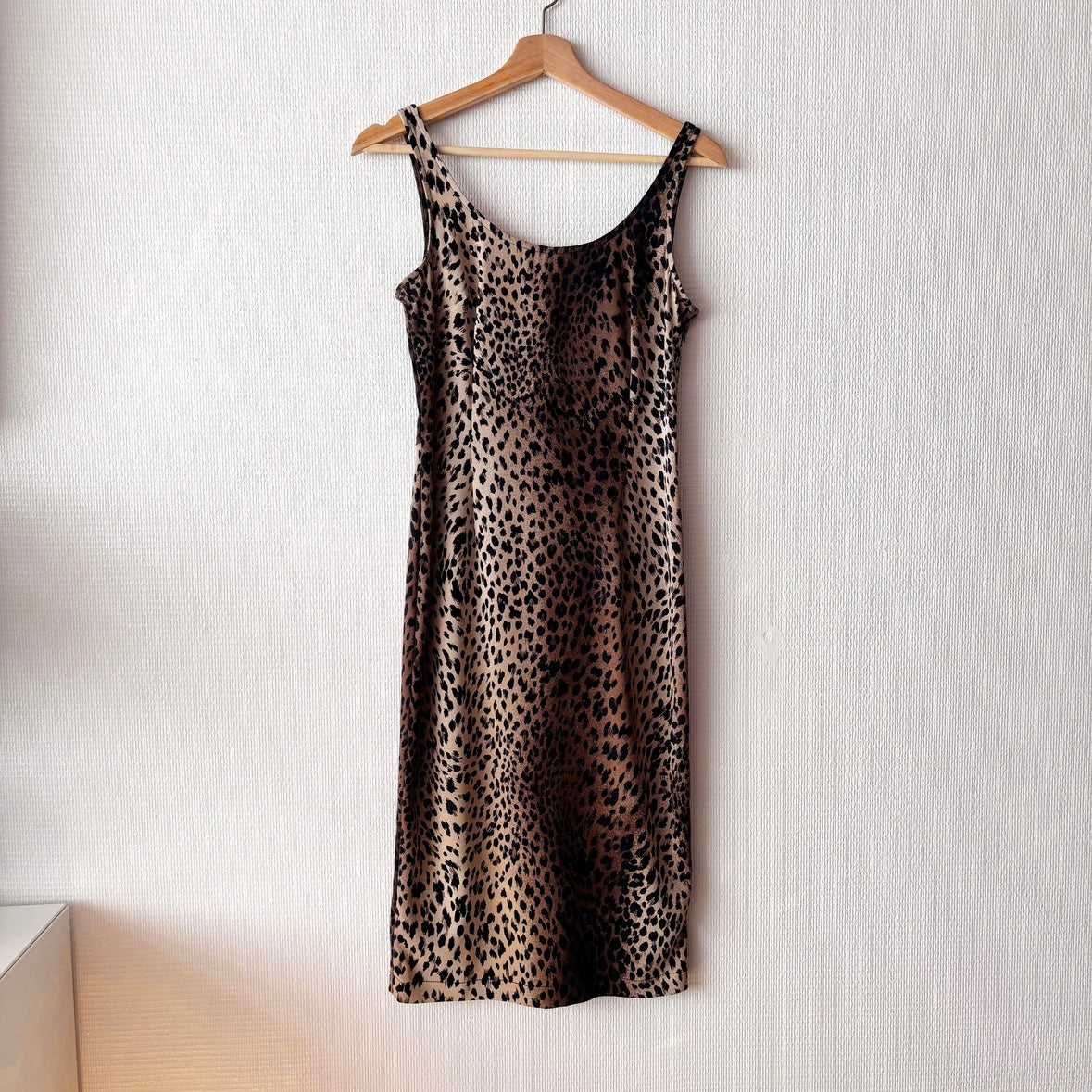 90s leopard print dress Vintage 90s Leopard Print Midi Dress L | D&D Fashions Button Down Dress Size L/XL