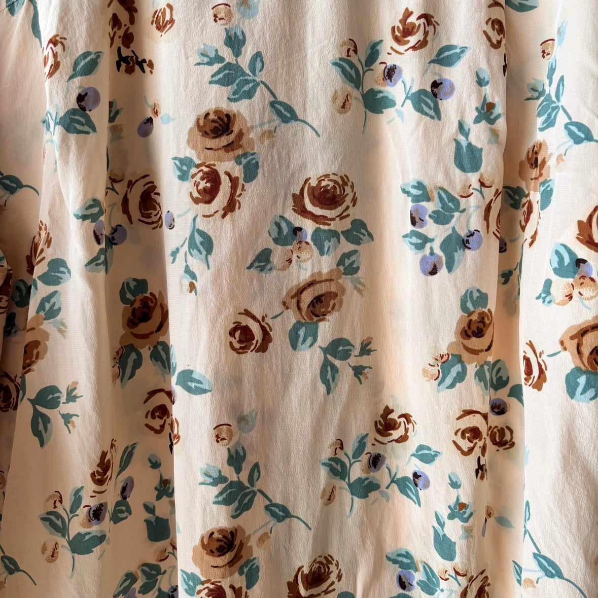 Elegant Floral Silk Blouse