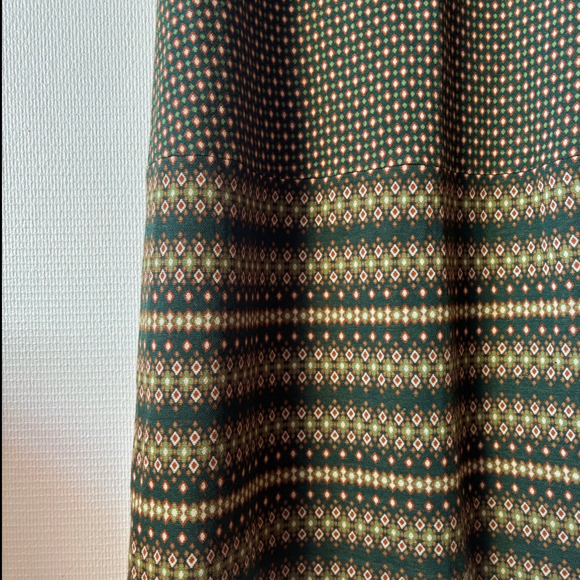 Vintage 70s Wool Maxi Skirt