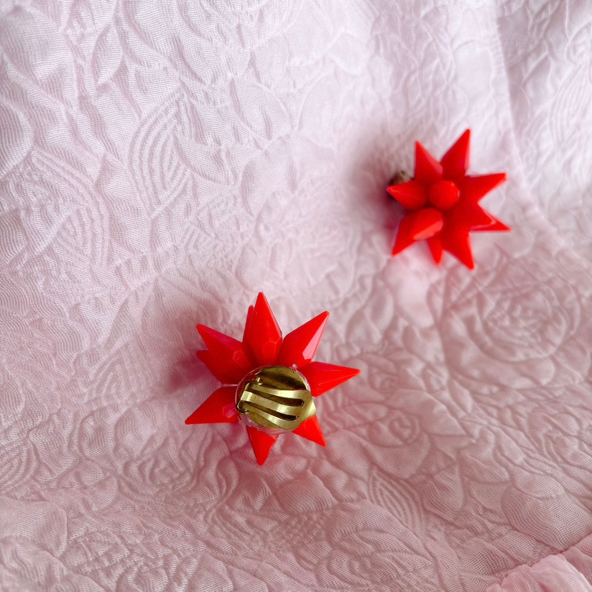 80s Red Retro Clip-on