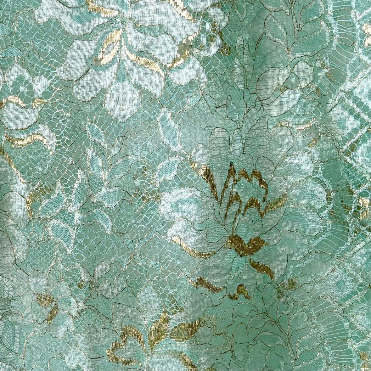 Pastel green see-through robe
