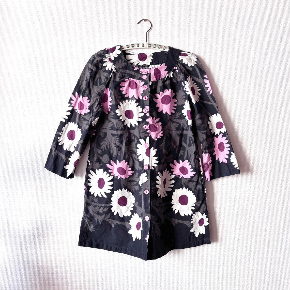 marimekko マリメッコ - サム-ユッシ・コスキ シャツ *77556 ■マリメッコ marimekko *SAMU－JUSSI KOSKI　kukkatori コットンプリントワンピース*花柄フラワー総柄レディース0618【92F81】