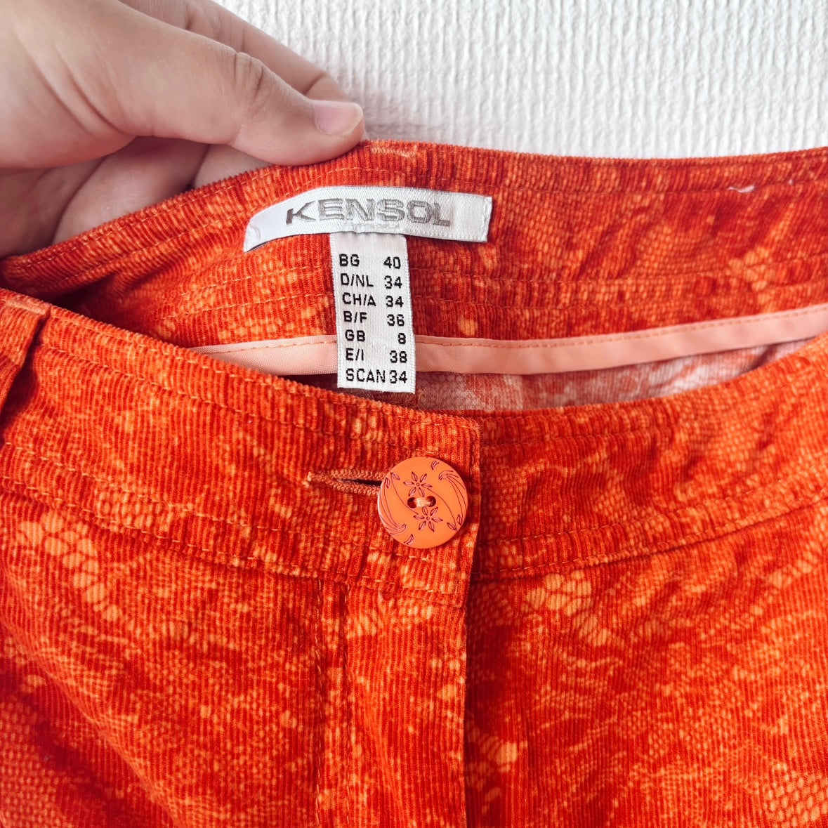 Orange Flower Retro Set