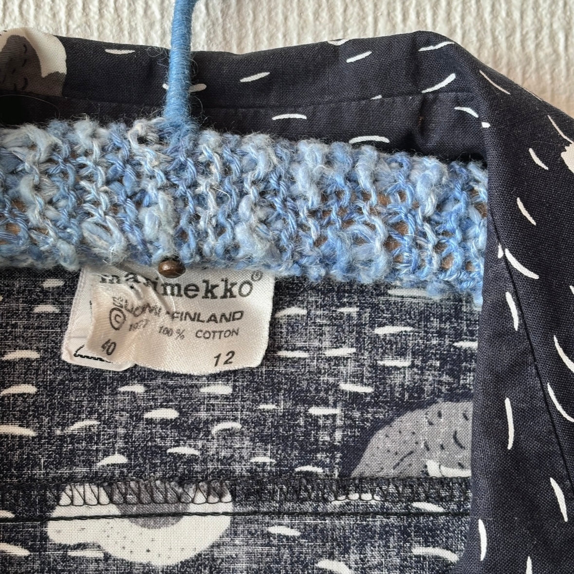 1977 Vintage Marimekko Bird Print Dress
