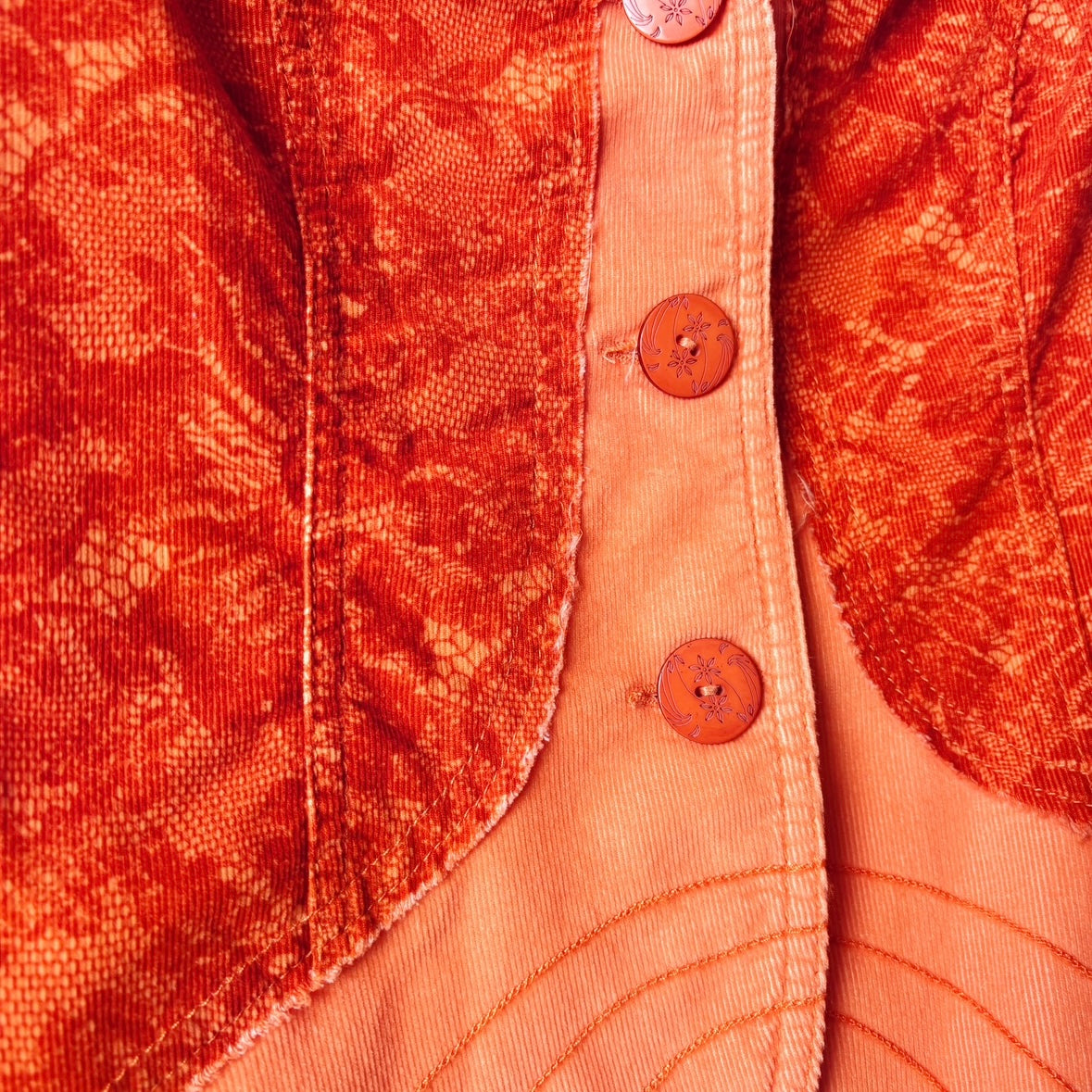 Orange Flower Retro Set