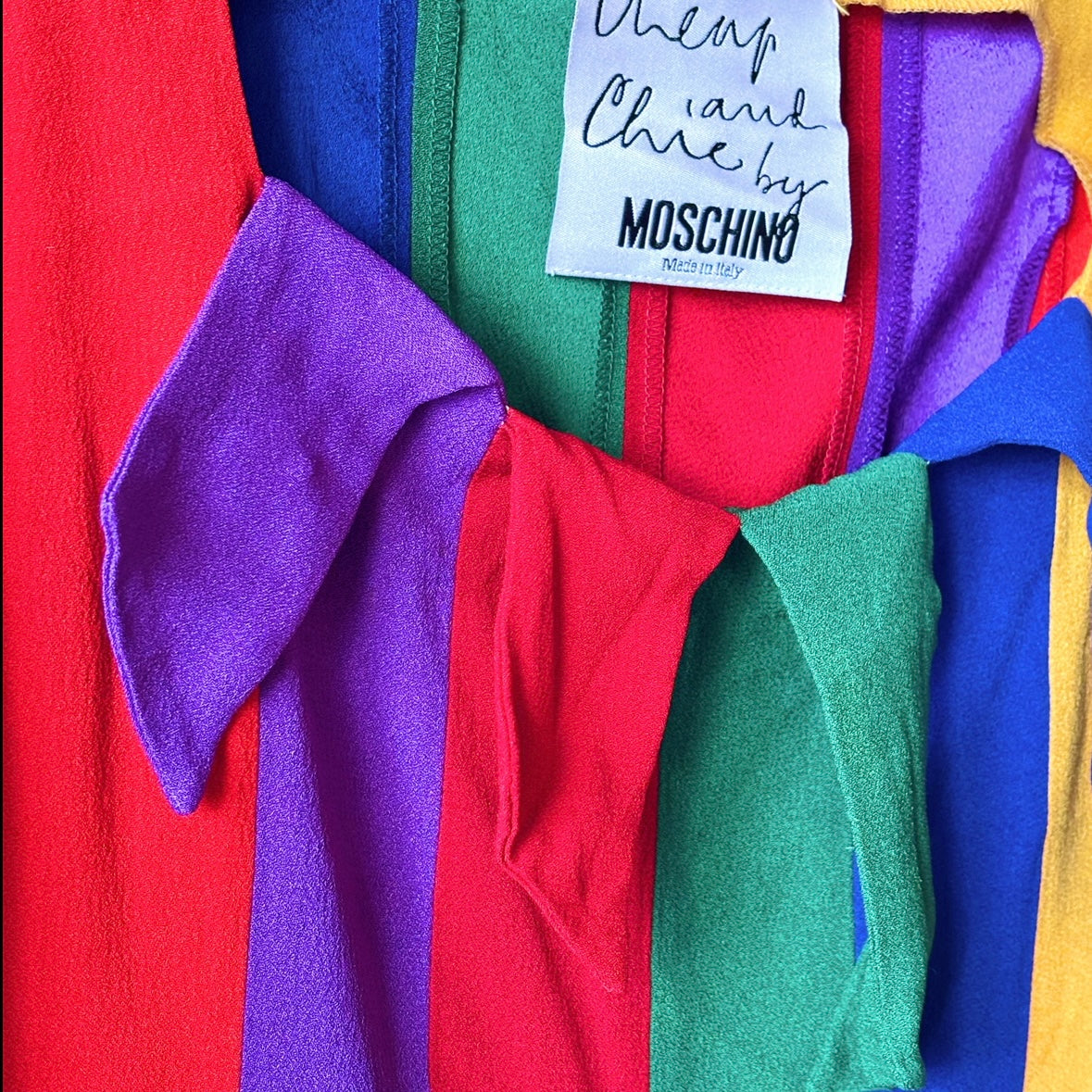 Vintage Moschino Rainbow top S/XS