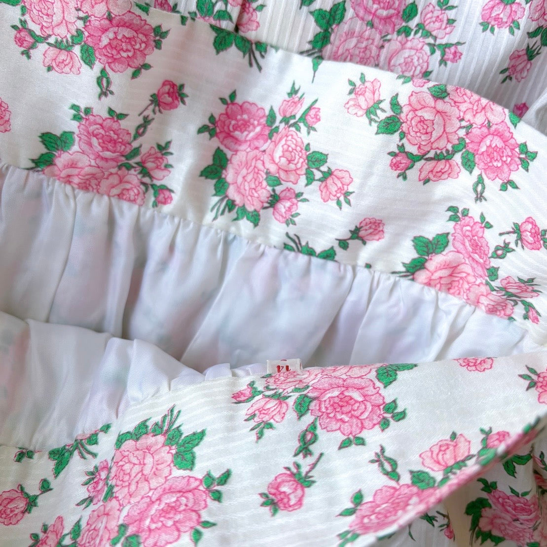Vintage Floral Cotton Two-Piece Set