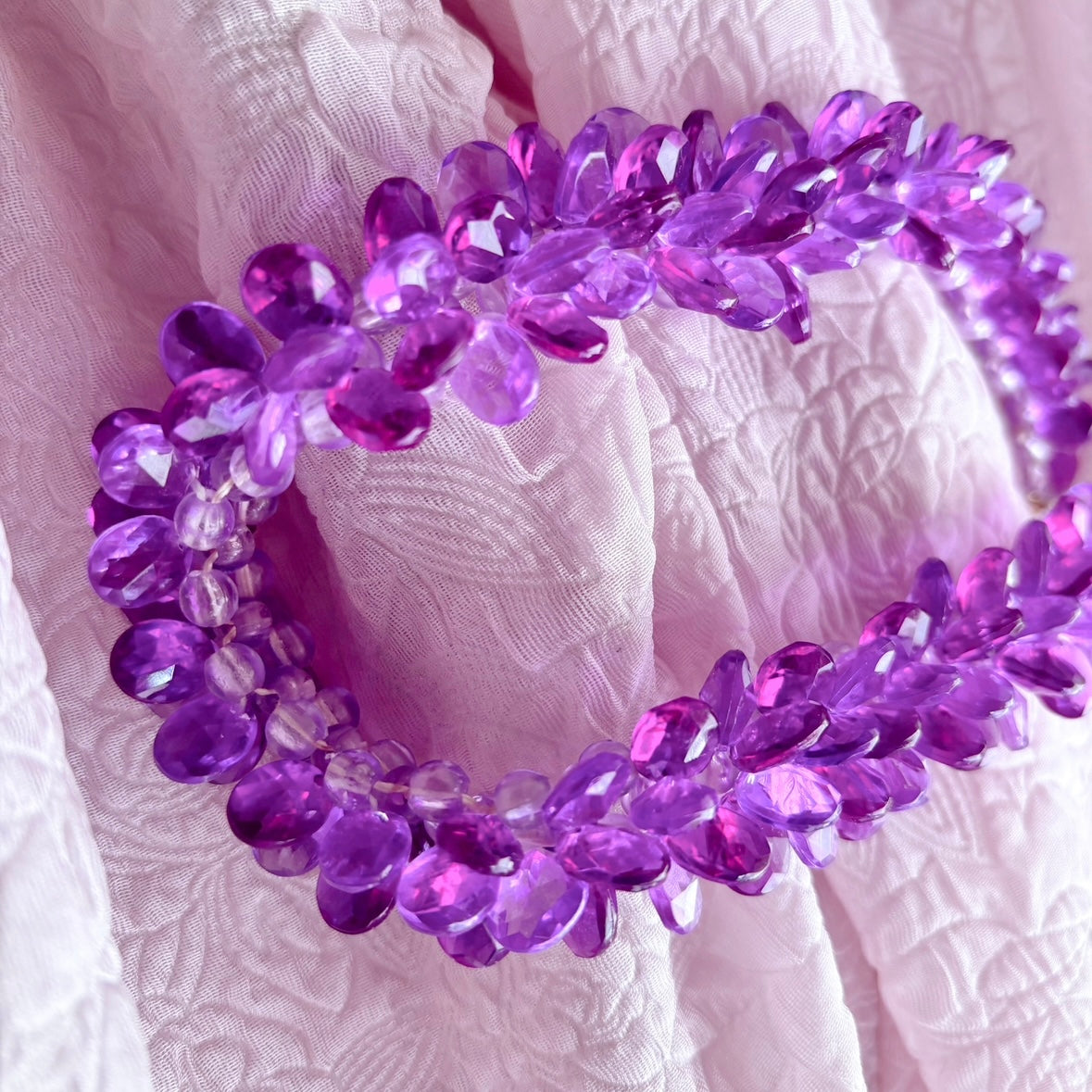 80s Purple Plastic Choker