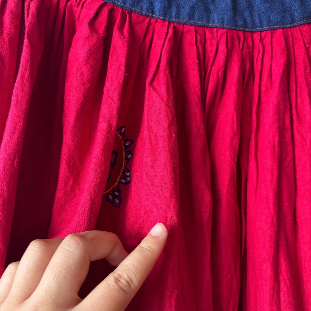 Vintage Indian Embroidered Skirt