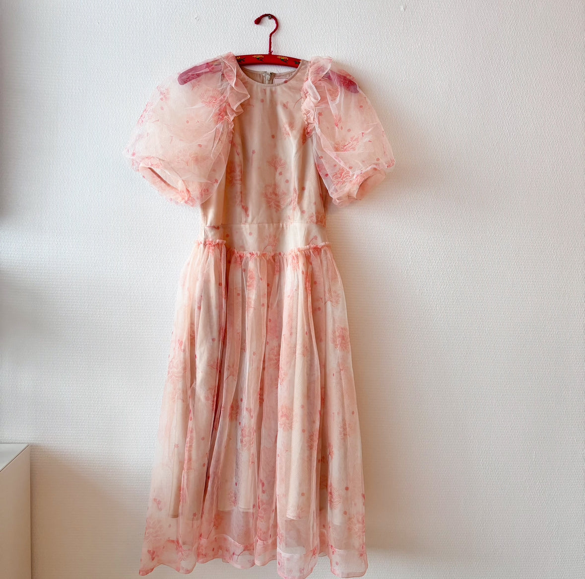 open lace back dress Simone Rocha x H&M pink mesh dress M Red Vintage open lace back dress Simone Rocha x H&M pink mesh dress M Red Vintage