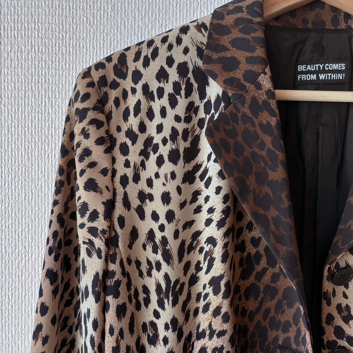Moschino Leopard Print 90s Blazer