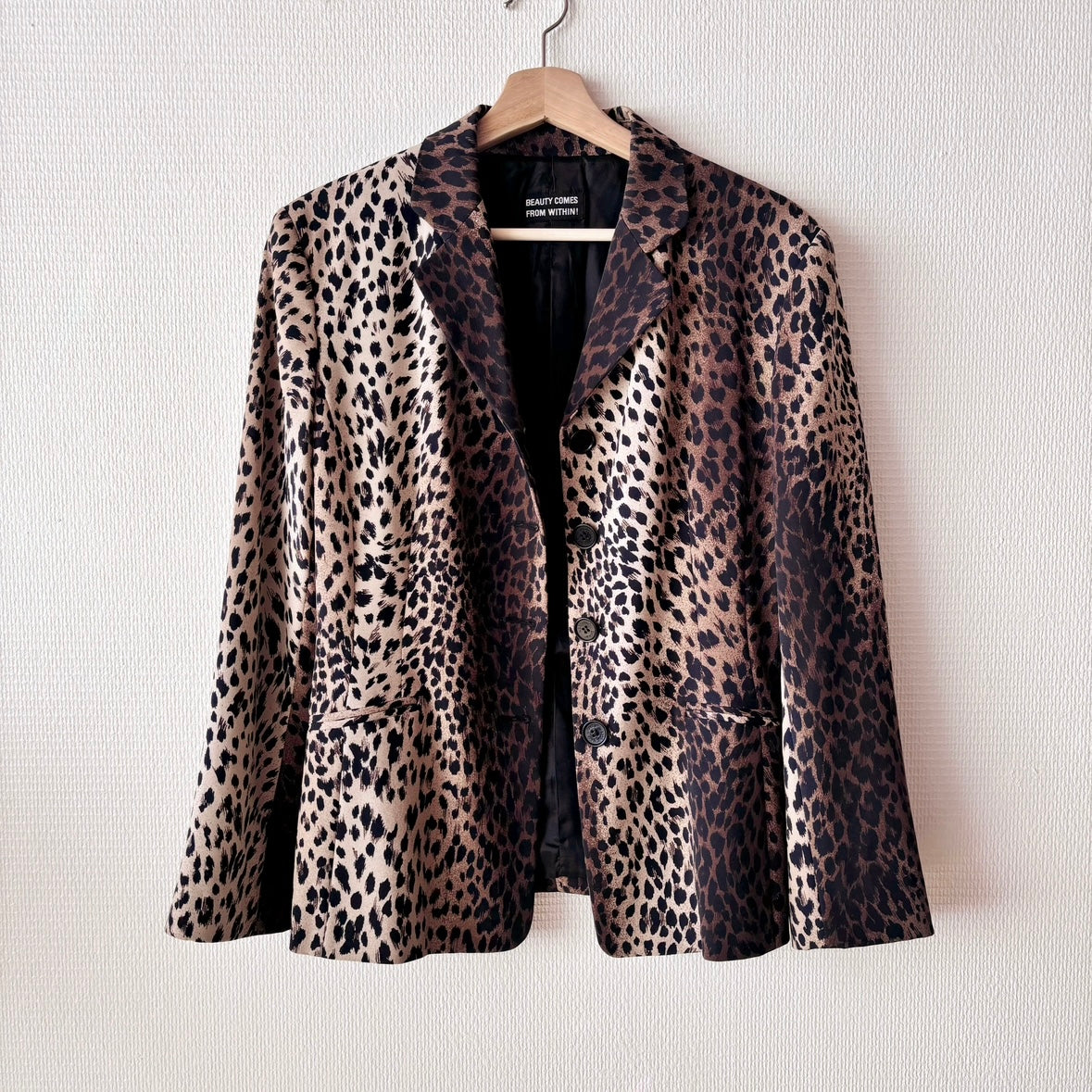 Moschino Leopard Print 90s Blazer