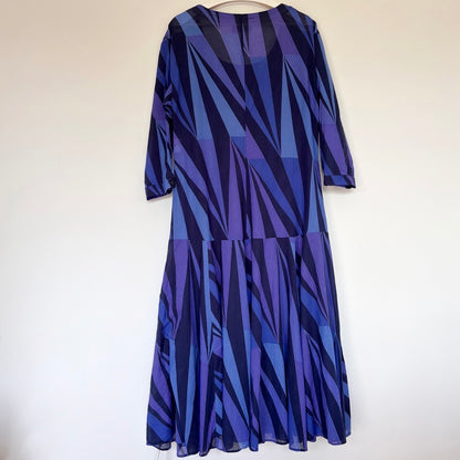 Vintage Marimekko Geometric Cotton Dress M/L