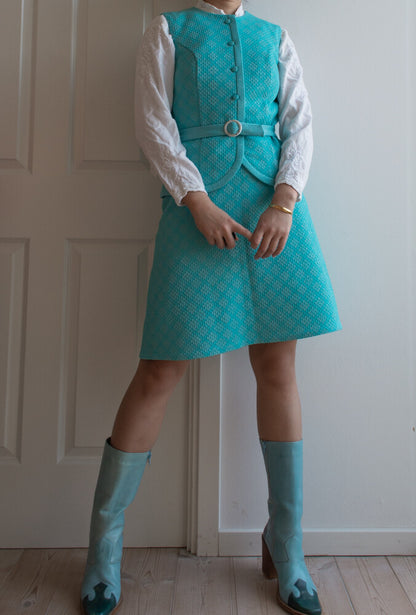 Baby blue retro set XS/S