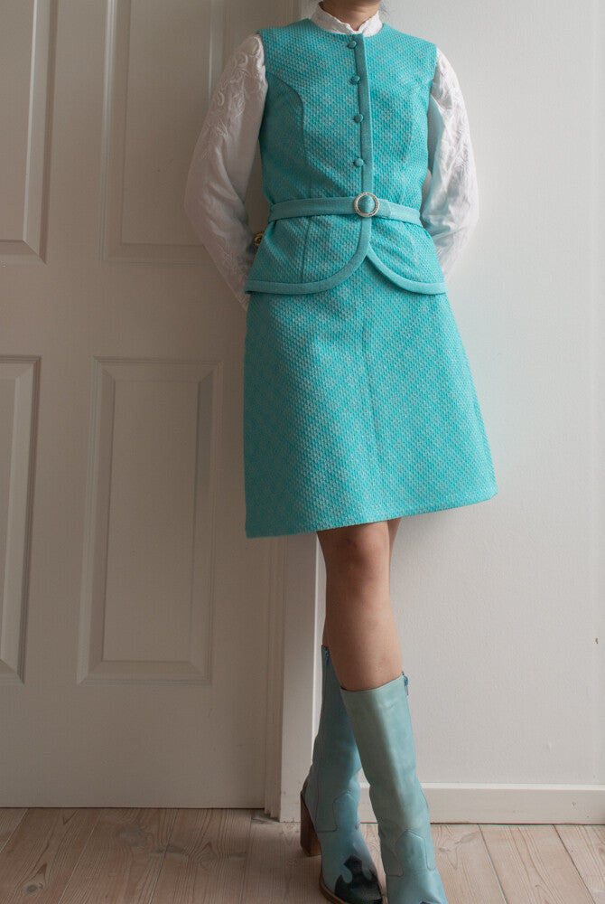 Baby blue retro set XS/S