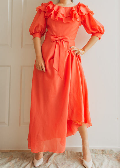 Coral princess dress M