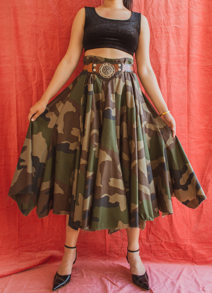 Camouflage skirt L