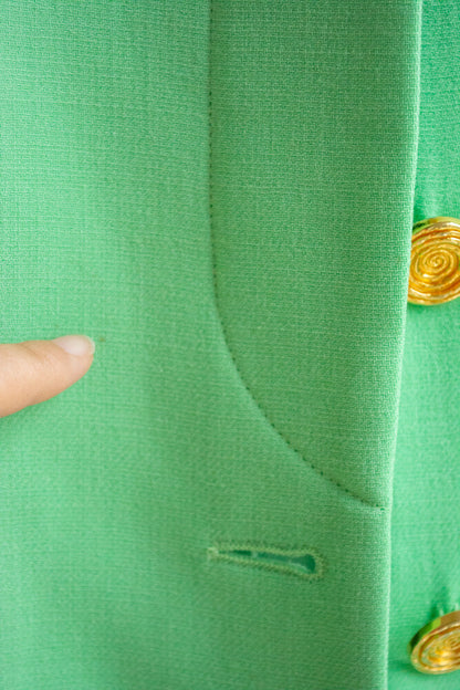 Pastel green Escada wool blazer L