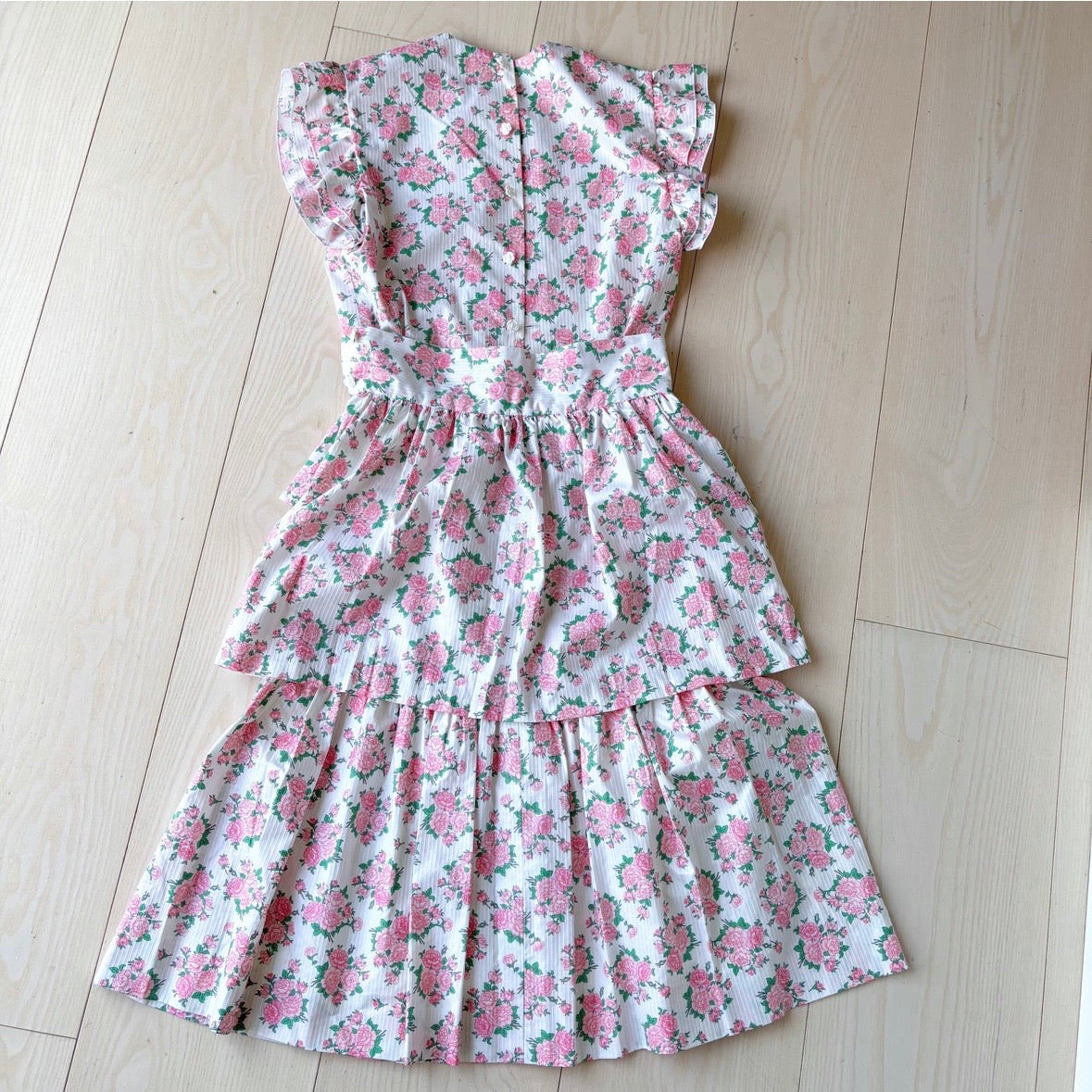 Vintage Floral Cotton Two-Piece Set