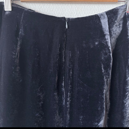 Vivetta Black Velour Skirt M/L