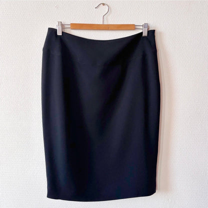 Vintage Thierry Mugler Black Sculpted Pencil Skirt L