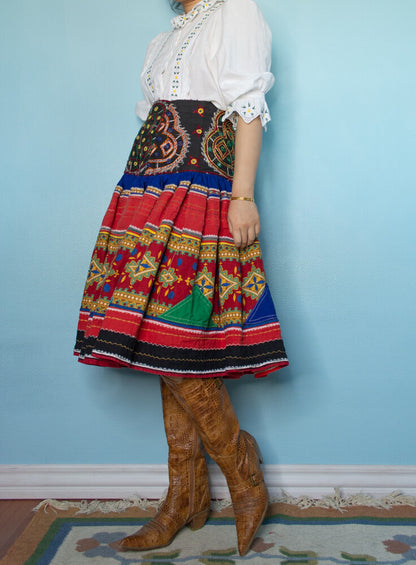 Boho embroidery skirt M/L