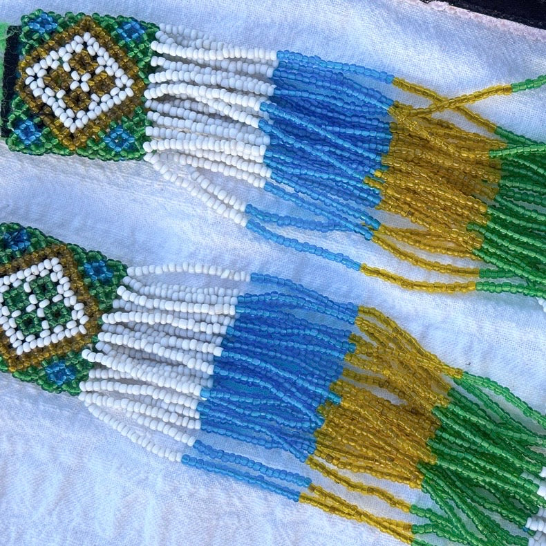 Chinese traditional Miao belt Green