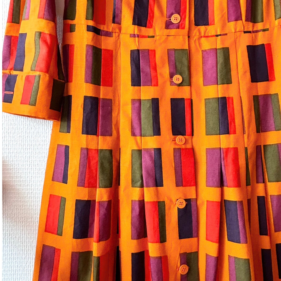 close-up of Marimekko vintage dress