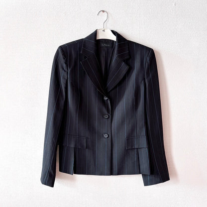 Ivo Nikkolo Virgin Wool Pinstripe Skirt Suit Set M/L