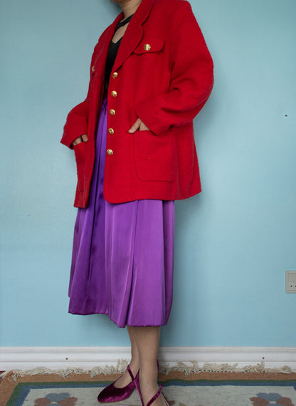 Classic red retro blazer XL/oversize