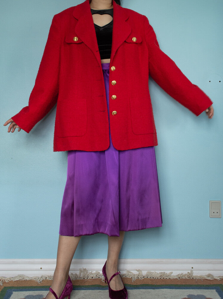 Classic red retro blazer XL/oversize