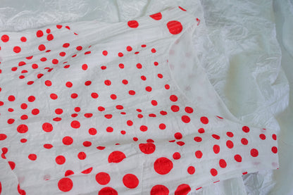 White polka dot dress