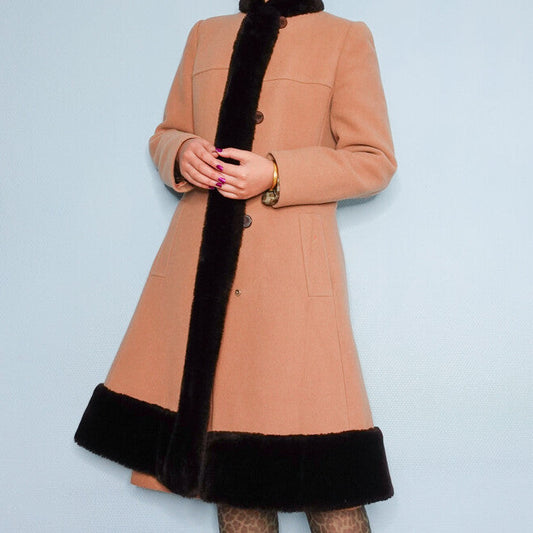 Vintage brown coat S