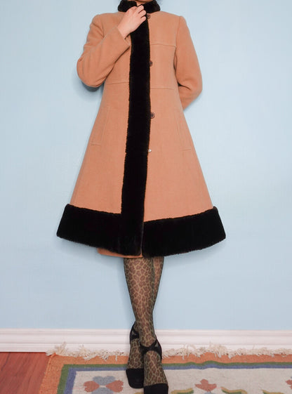 Vintage brown coat S