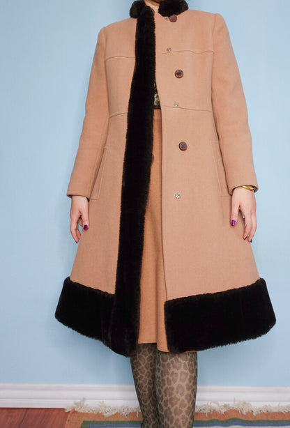 Vintage brown coat S