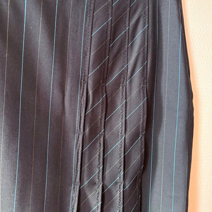 Ivo Nikkolo Virgin Wool Pinstripe Skirt Suit Set M/L
