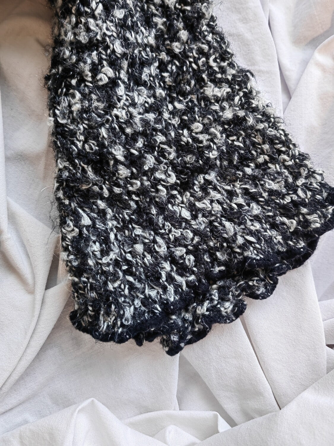 Black and grey asymmetry sweater M