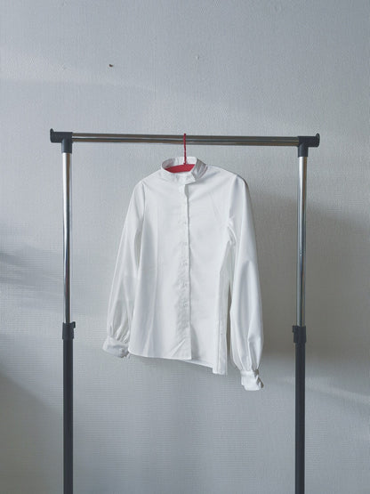 Balloon arm white blouse M/S