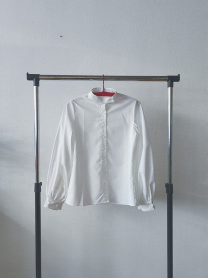 Balloon arm white blouse M/S