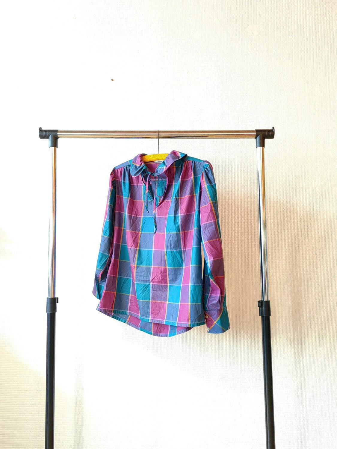 Retro ruffle collar shirt S/M