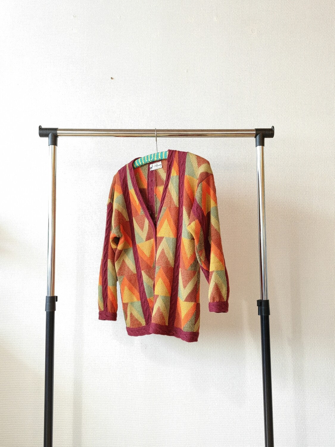 Colorful vintage cardigan M