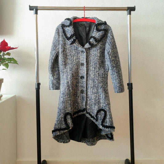 Grey retro coat Italy M