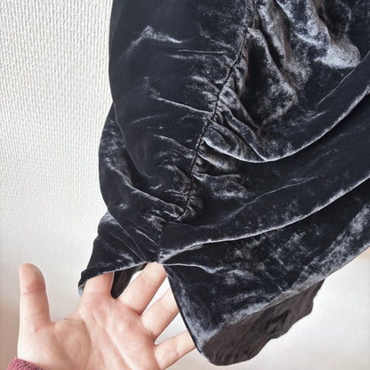 Vivetta Black Velour Skirt M/L