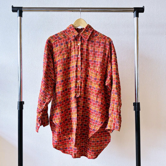 Vibrant Orange Hue Blouse