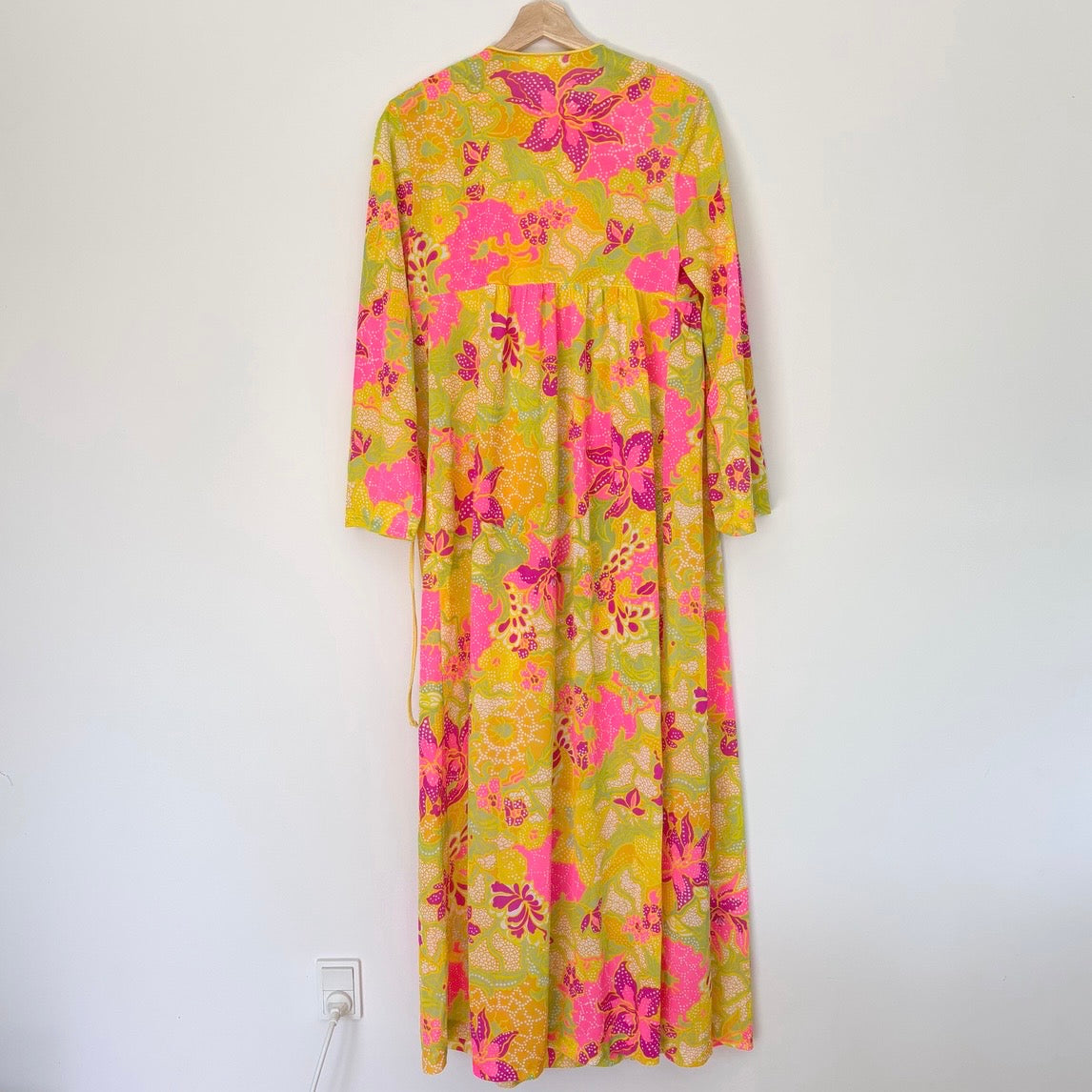 Vintage 70s Psychedelic Nylon Lounge Set M