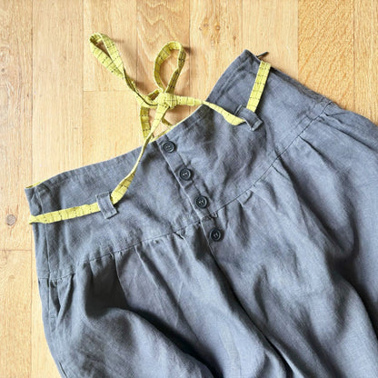 Grey Linen skirt M