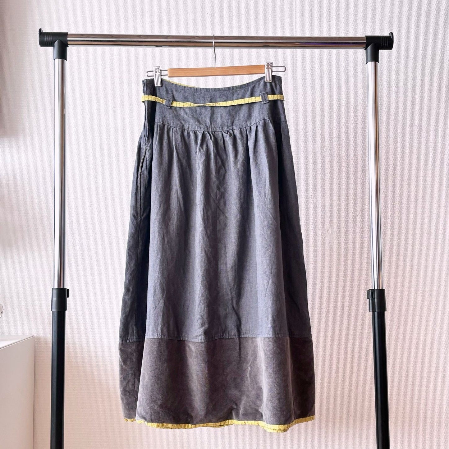 Grey Linen skirt M