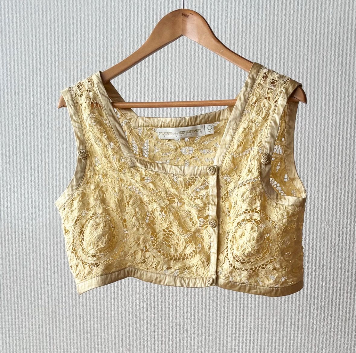 Munthe plus Simonsen Cream Yellow Top