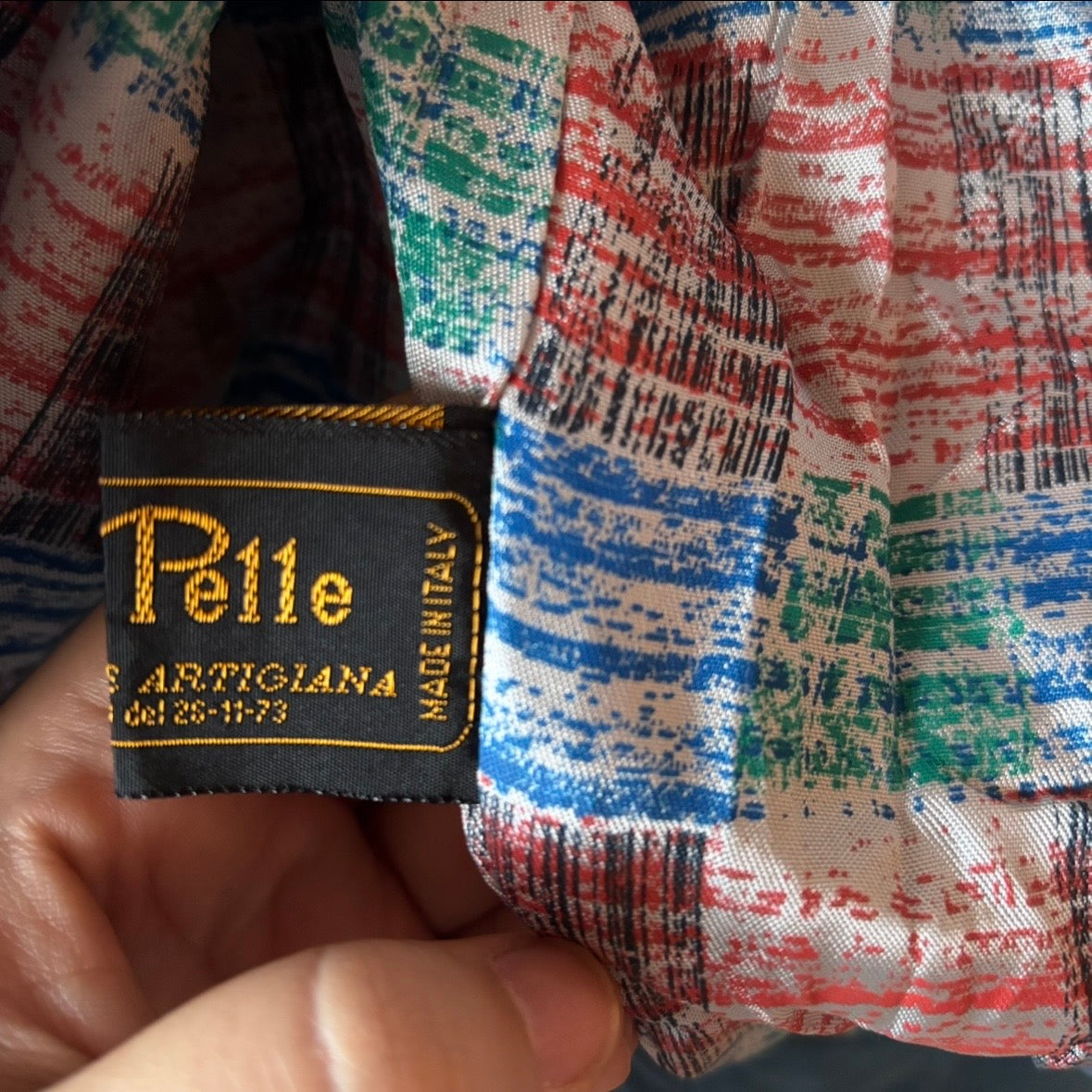 Vintage 80s Blue Leather Two-Piece Set